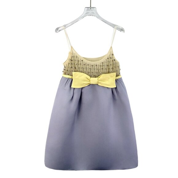 Miu Miu | Dresses | Cw802 Miumiu Light Purple Diamond Bow